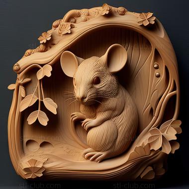 3D model st Kaguya mouse famous animal (STL)